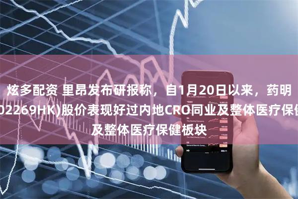 炫多配资 里昂发布研报称，自1月20日以来，药明生物(02269HK)股价表现好过内地CRO同业及整体医疗保健板块